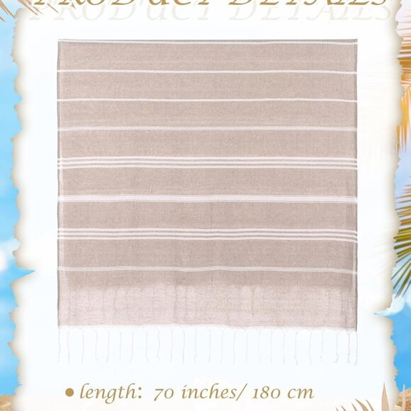 Crochet Beach Bag Set Woven Tote Turkish Towel Summer Vacation Gift for Women - Picture 3 of 6